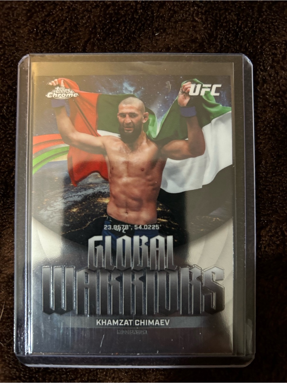 Topps Chrome Boxing Style Trading Card - Black/Green/Red